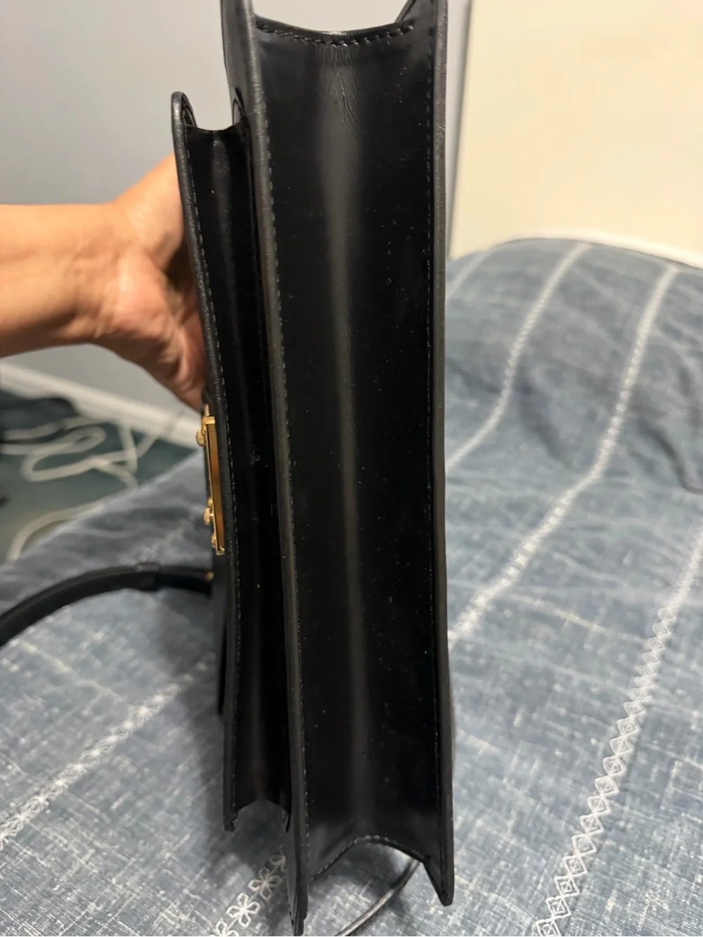 Louis Vuitton Black Epi Leather Monceau Bag